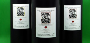 photo des bouteilles d'huile d'olive nouvelle du Comptoir de l'Olivier
